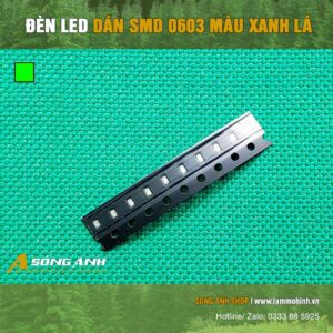 Đèn LED dán SMD 0603 màu xanh lá