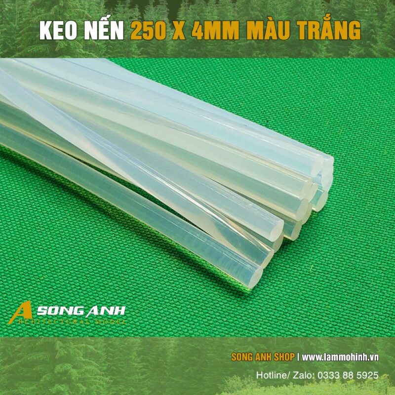 Keo nến 250x4mm màu trắng