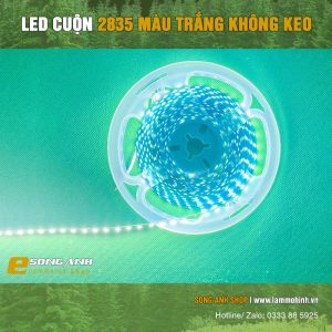 led cuộn 2835 không keo màu xanh dương