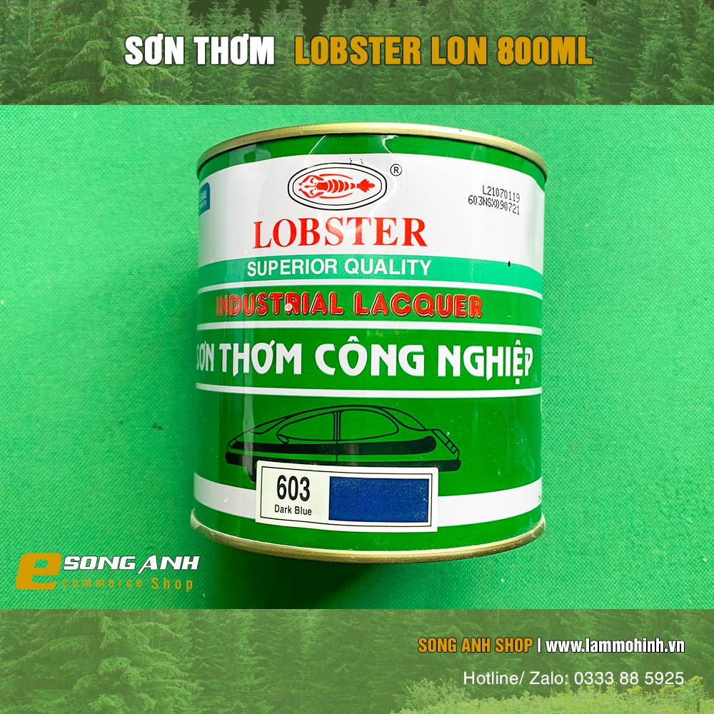 Sơn thơm Lobster lon 800ml màu xanh 603