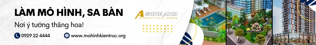 Banner Ads giới thiệu dịch vụ làm mô hình, sa bàn kiến trúc Song Anh