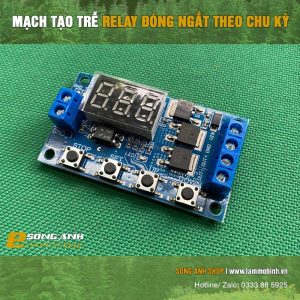 Alternative view of Bo mạch tạo trễ relay đóng ngắt theo chu kỳ (IC)