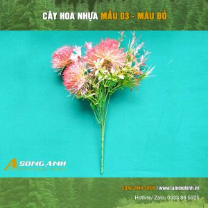 Cây hoa nhựa loại 3