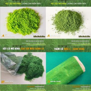 Bột cây cỏ mô hình