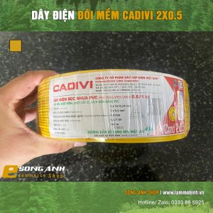 Dây điện đôi mềm CADIVI 2x0.5