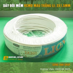 Dây điện đôi mềm LION lõi 1.5