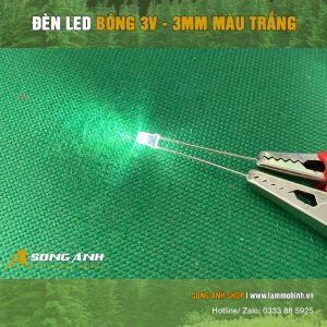 Đèn LED bóng 3Vol 3mm | Nhiều màu