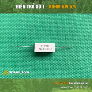 Alternative view of Điện trở sứ 1 KOhm 5W 5%