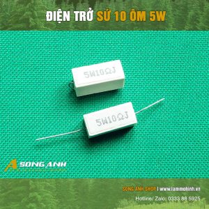 Điện trở sứ 10 Ôm 5W