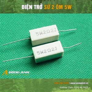 Điện trở sứ 2 Ôm 5w