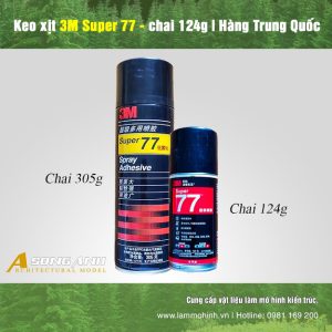 Keo xịt 3M Super 77 - chai 124 gram