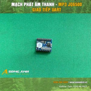 Alternative view of Mạch phát âm thanh MP3 JQ6500 giao tiếp UART
