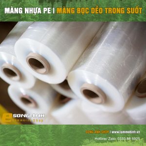 Màng nhựa PE khổ 50 cm | Màng bọc dẻo trong suốt