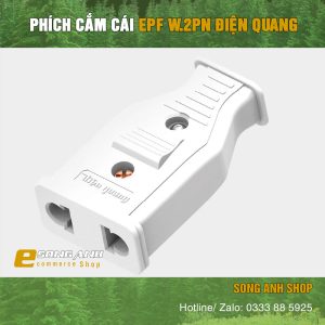 Phích cắm cái 2 chấu EPF W 2PN -  Điện Quang  (AP)