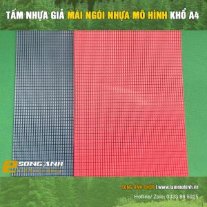 Alternative view of Tấm nhựa giả mái ngói nhựa mô hình khổ A4