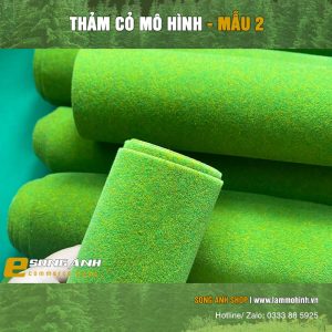 Thảm cỏ mô hình cắt theo hình cho sa bàn - Ảnh 4
